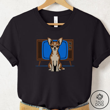 Chihuahua Program T-Shirt Black Taco-Dog