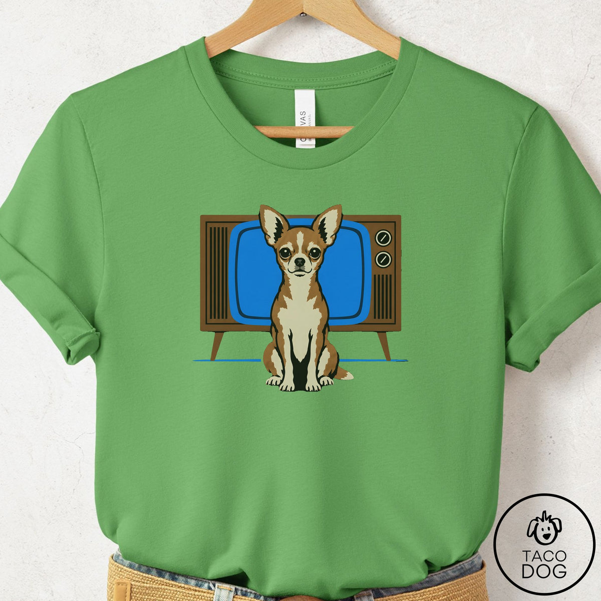 Chihuahua Program T-Shirt Leaf Taco-Dog