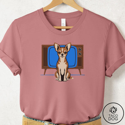 Chihuahua Program T-Shirt Mauve Taco-Dog