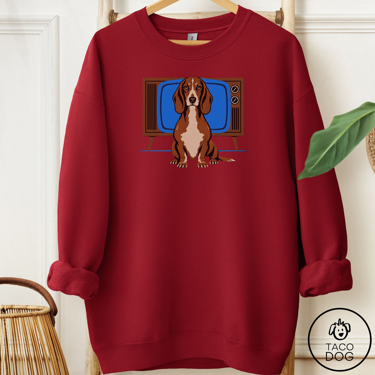 Dachshund Program Sweatshirt Garnet Taco-Dog