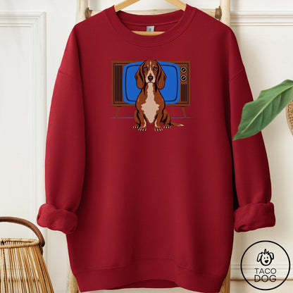 Dachshund Program Sweatshirt Garnet Taco-Dog