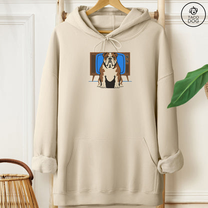 English Bulldog Program Hoodie Sand Taco-Dog