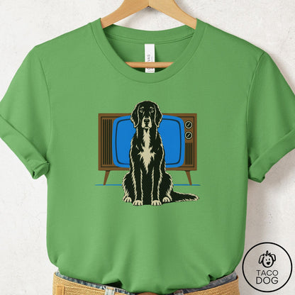 Flat-Coated Retriever Program T-Shirt Leaf Taco-Dog