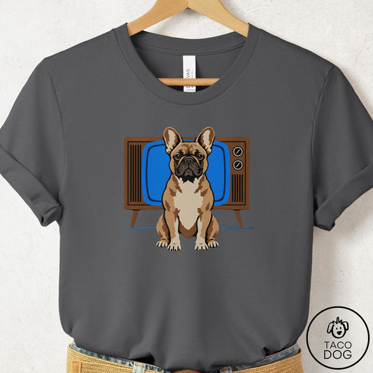 French Bulldog Frenchie Program T-Shirt Asphalt Taco-Dog