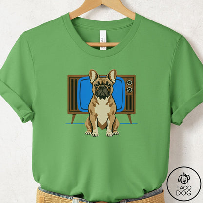 French Bulldog Frenchie Program T-Shirt Leaf Taco-Dog