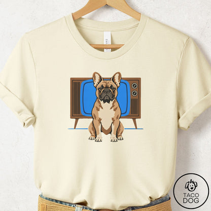 French Bulldog Frenchie Program T-Shirt Natural Taco-Dog