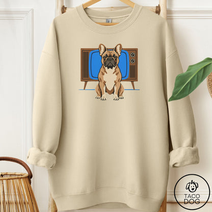 French Bulldog Frenchie Program Sweatshirt Sand Taco-Dog