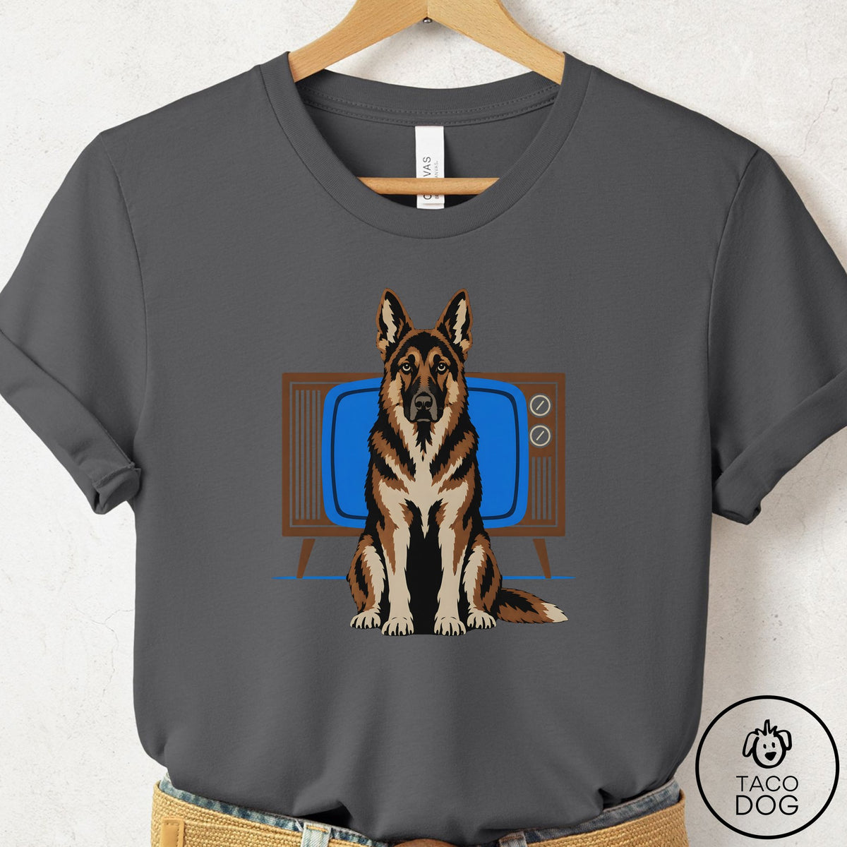 German Shepherd Program T-Shirt Asphalt Taco-Dog