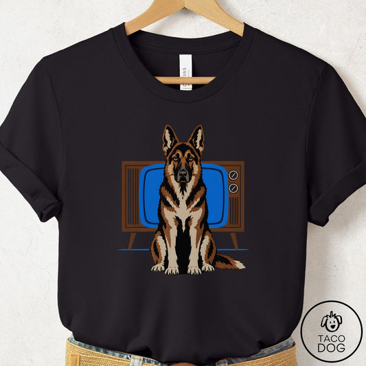 German Shepherd Program T-Shirt Black Taco-Dog