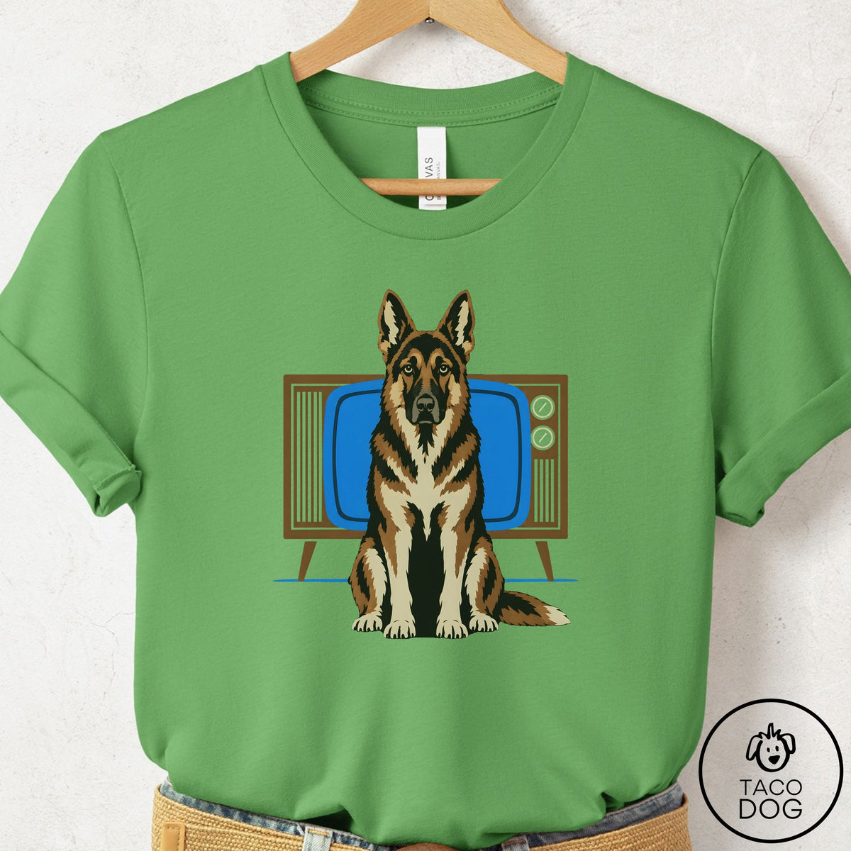 German Shepherd Program T-Shirt Leaf Taco-Dog