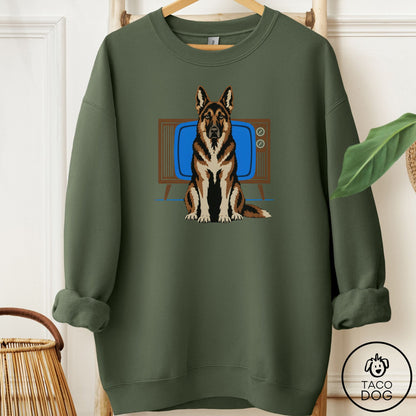 German Shepherd Program Sweatshirt Military Green Taco-Dog