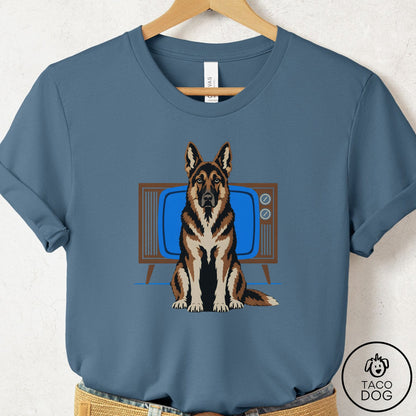 German Shepherd Program T-Shirt Steel Blue Taco-Dog