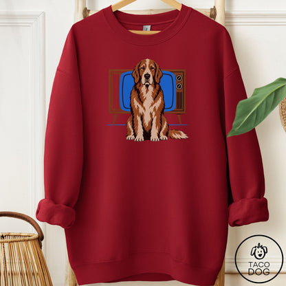 Golden Retriever Program Sweatshirt Garnet Taco-Dog