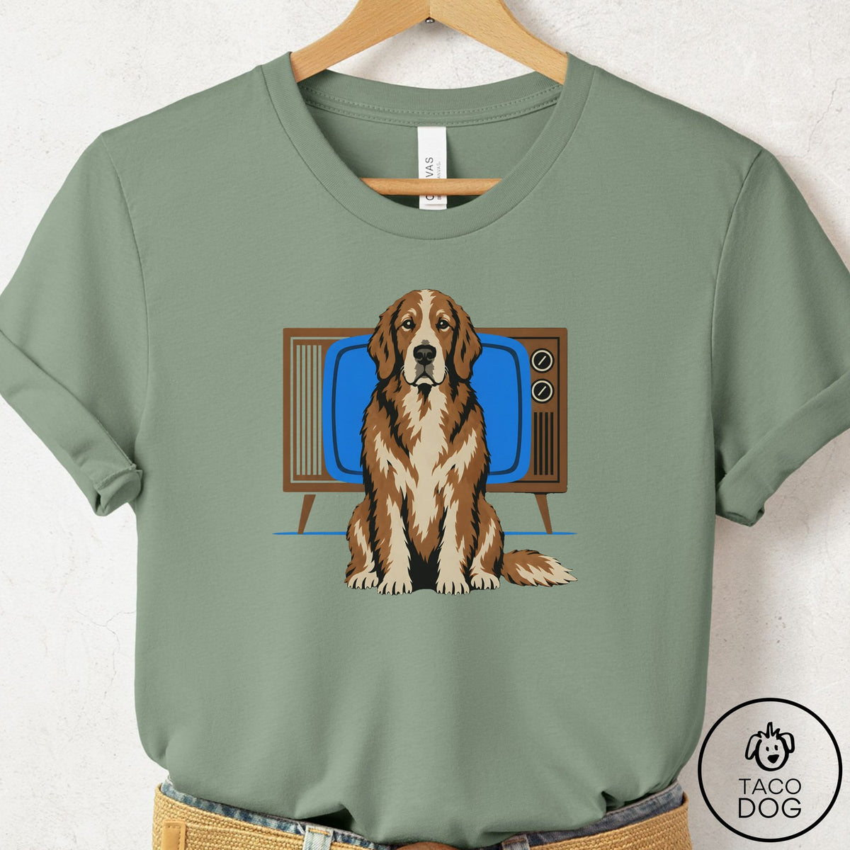 Golden Retriever Program T-Shirt Sage Taco-Dog