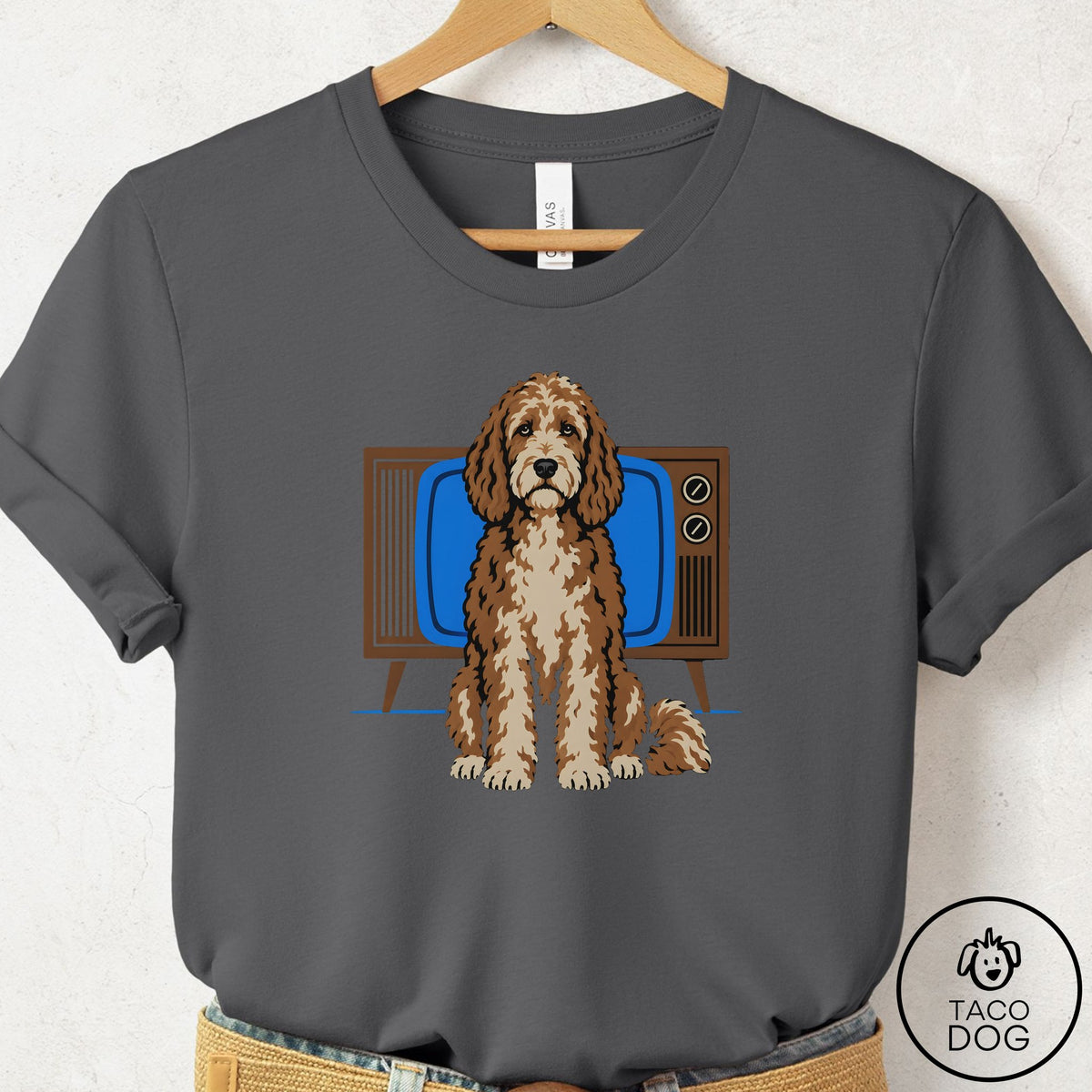 Doodle Program T-Shirt Asphalt Taco-Dog