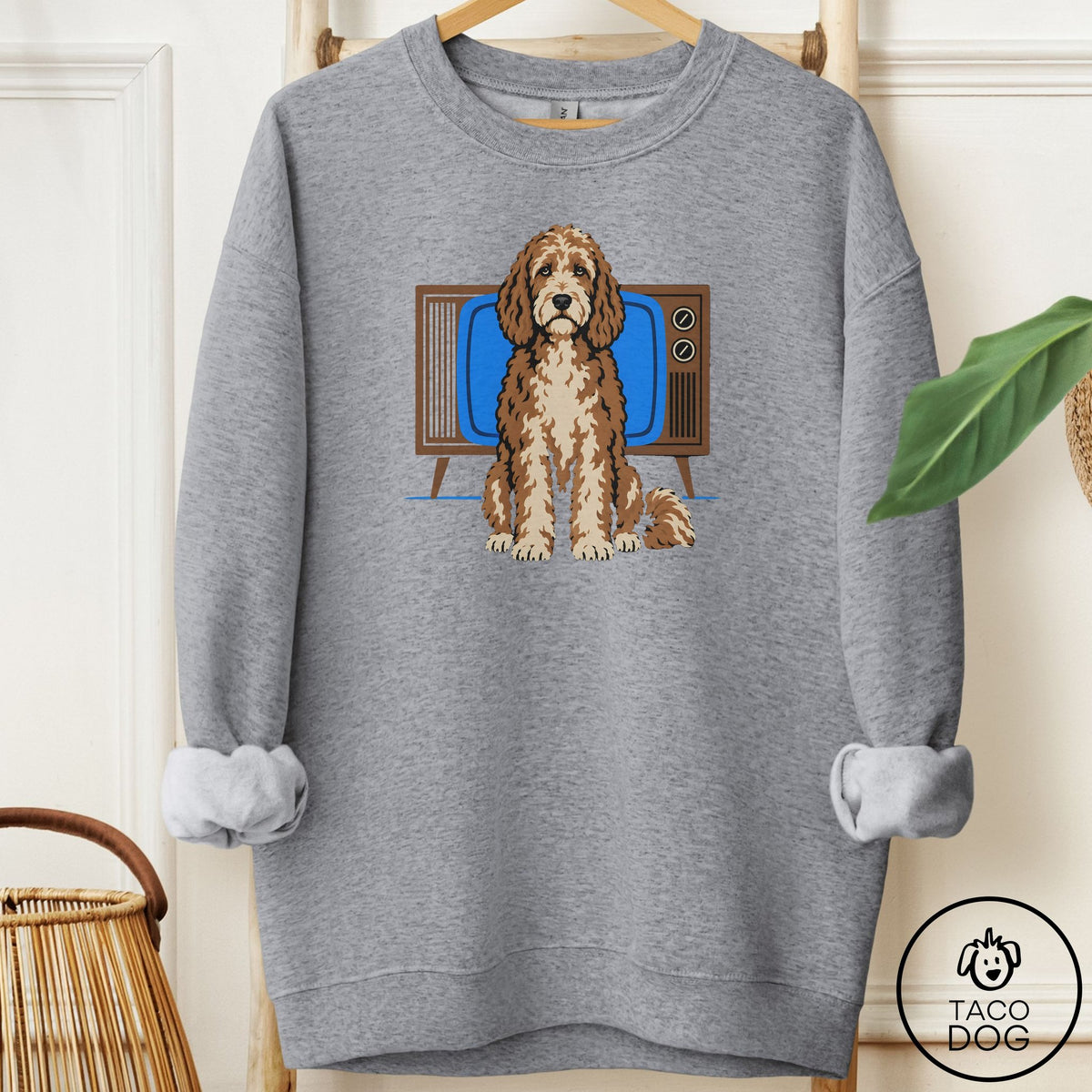 Doodle Program Sweatshirt Graphite Heather Taco-Dog