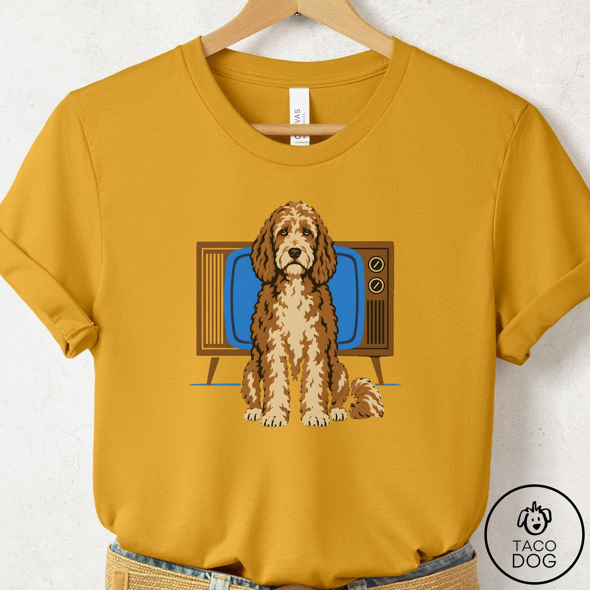 Doodle Program T-Shirt Mustard Taco-Dog