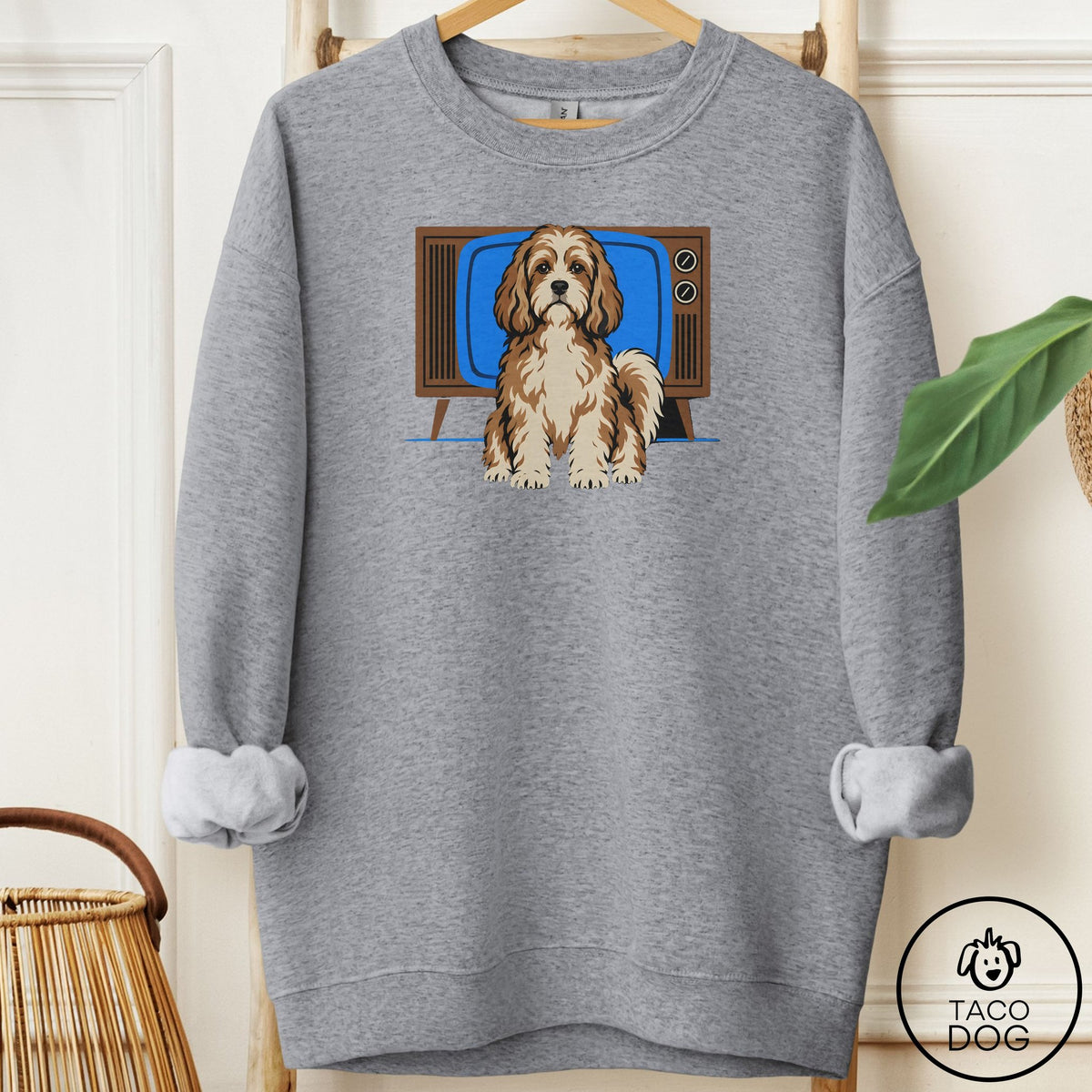 Havanese Program Sweatshirt Graphite Heather Taco-Dog