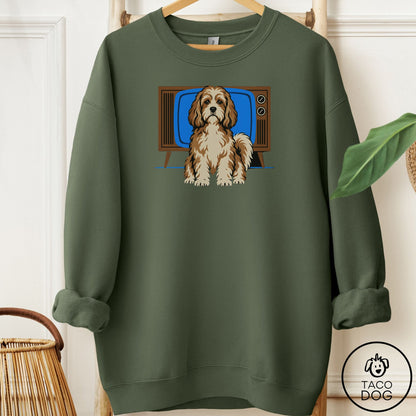 Havanese Program Sweatshirt Military Green Taco-Dog