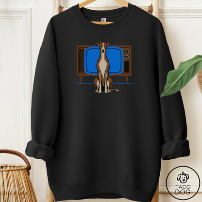 Italian Greyhound Whippet Program Sweatshirt Black Taco-Dog