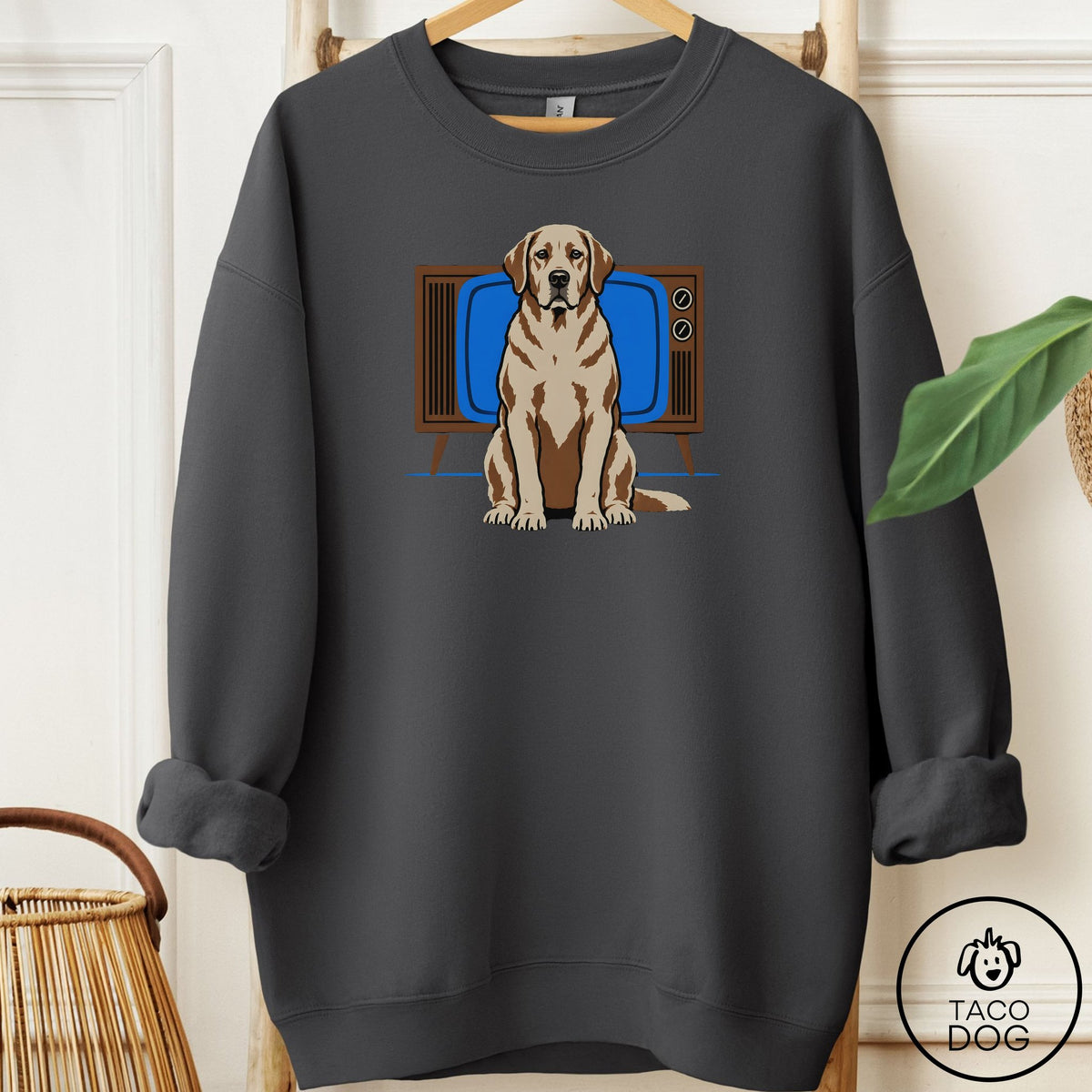 Labrador Retriever Program Sweatshirt Charcoal Taco-Dog