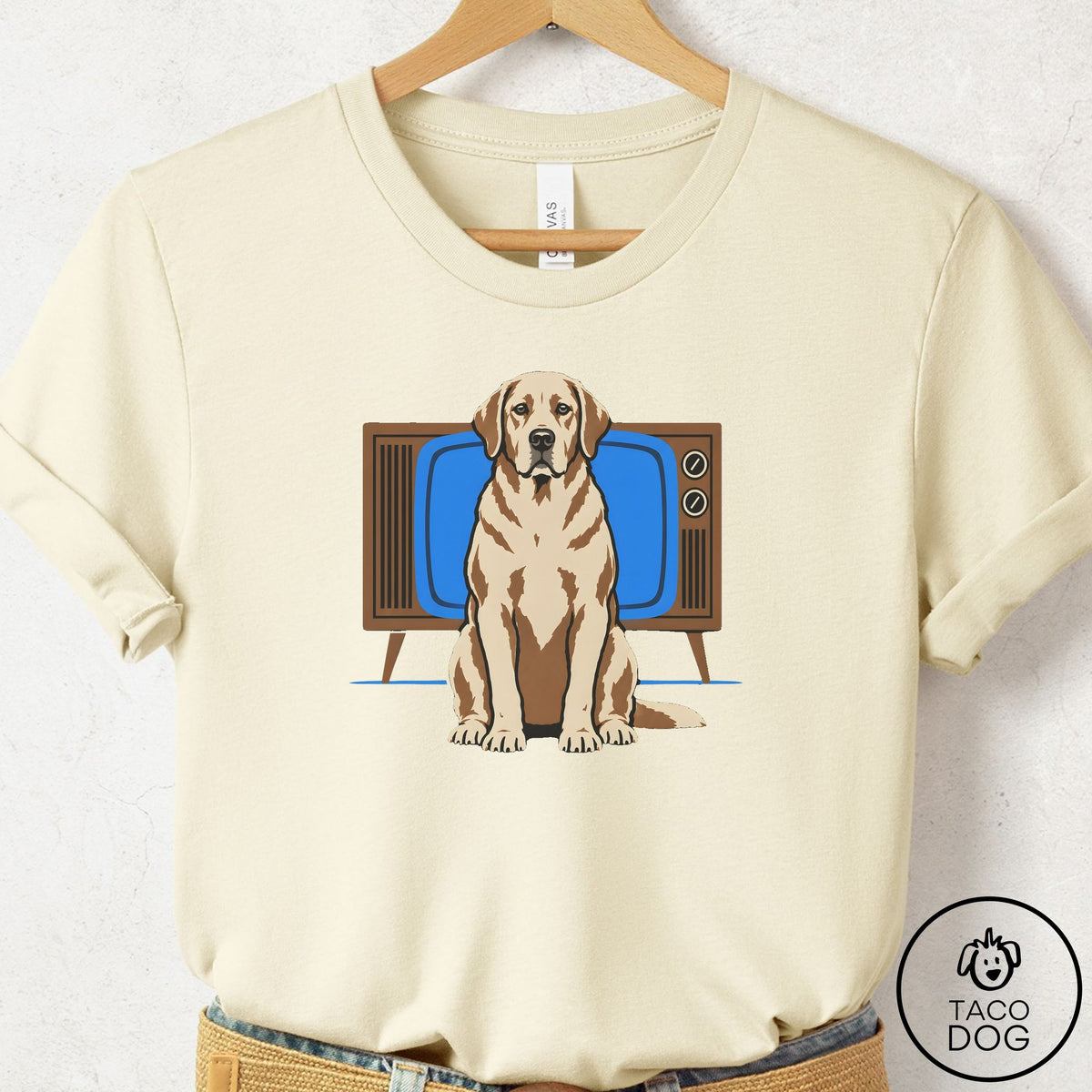 Labrador Retriever Program T-Shirt Natural Taco-Dog