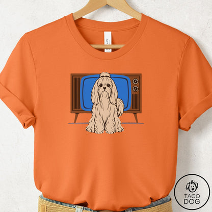 Maltese Program T-Shirt Burnt Orange Taco-Dog