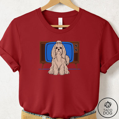 Maltese Program T-Shirt Canvas Red Taco-Dog