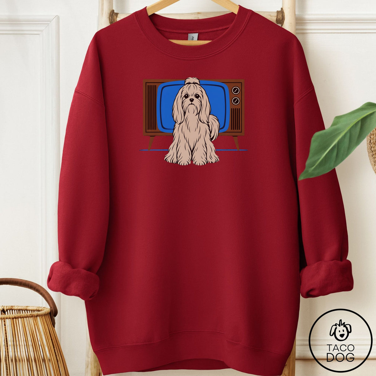 Maltese Program Sweatshirt Garnet Taco-Dog