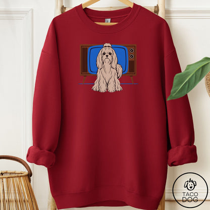 Maltese Program Sweatshirt Garnet Taco-Dog
