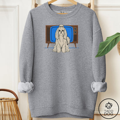 Maltese Program Sweatshirt Graphite Heather Taco-Dog