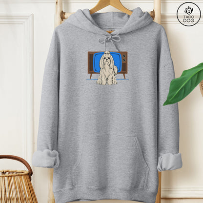 Maltese Program Hoodie Graphite Heather Taco-Dog