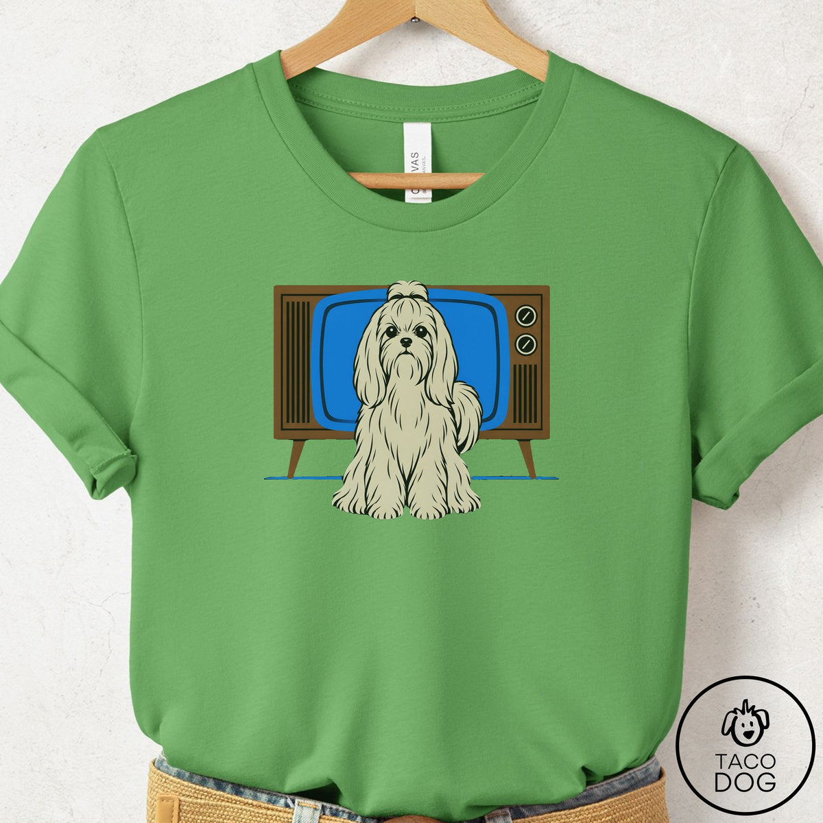 Maltese Program T-Shirt Leaf Taco-Dog