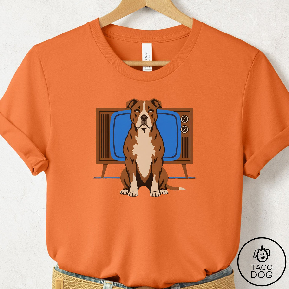 Pitbull Program T-Shirt Burnt Orange Taco-Dog