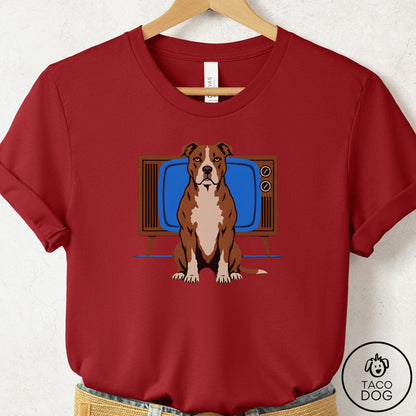 Pitbull Program T-Shirt Canvas Red Taco-Dog