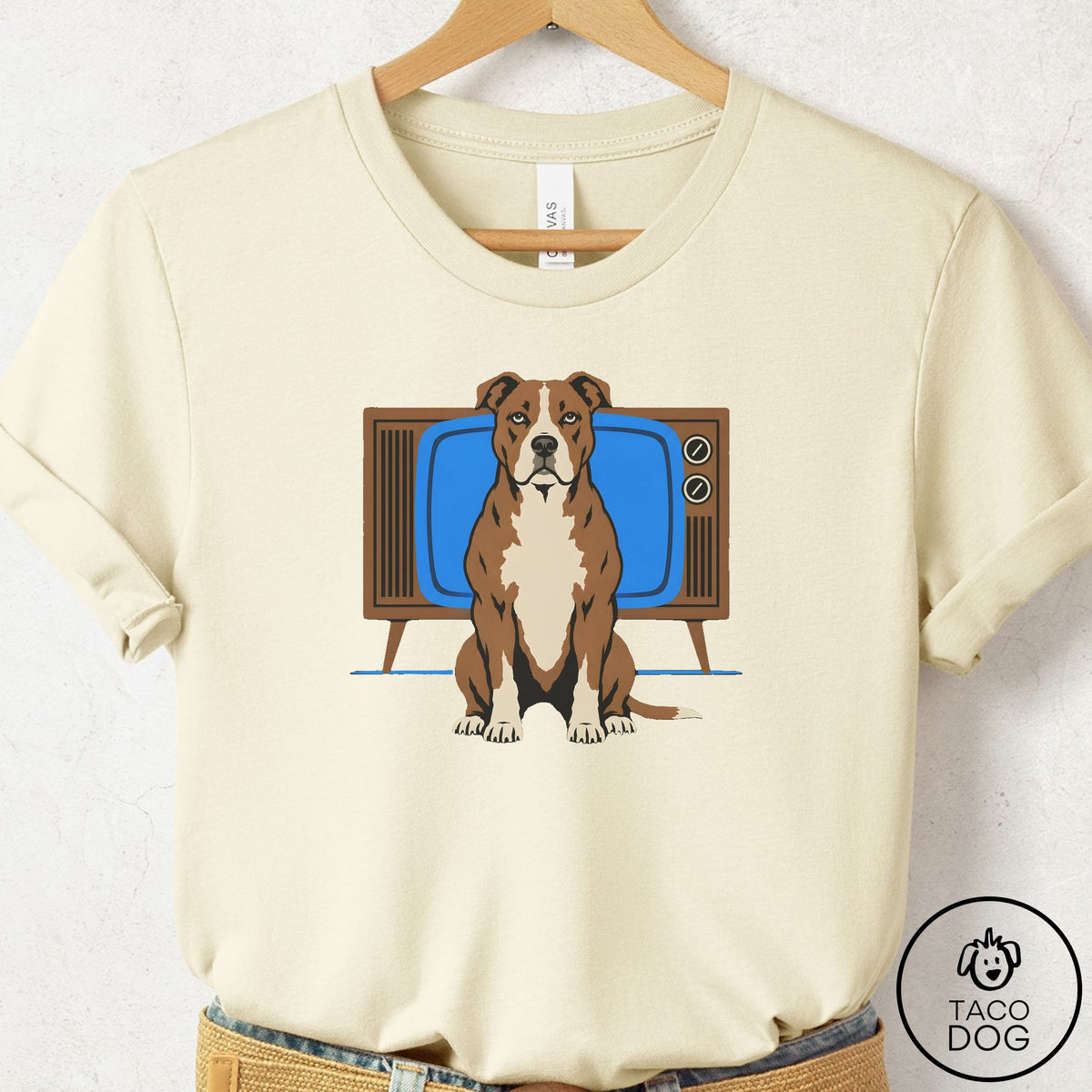 Pitbull Program T-Shirt Natural Taco-Dog