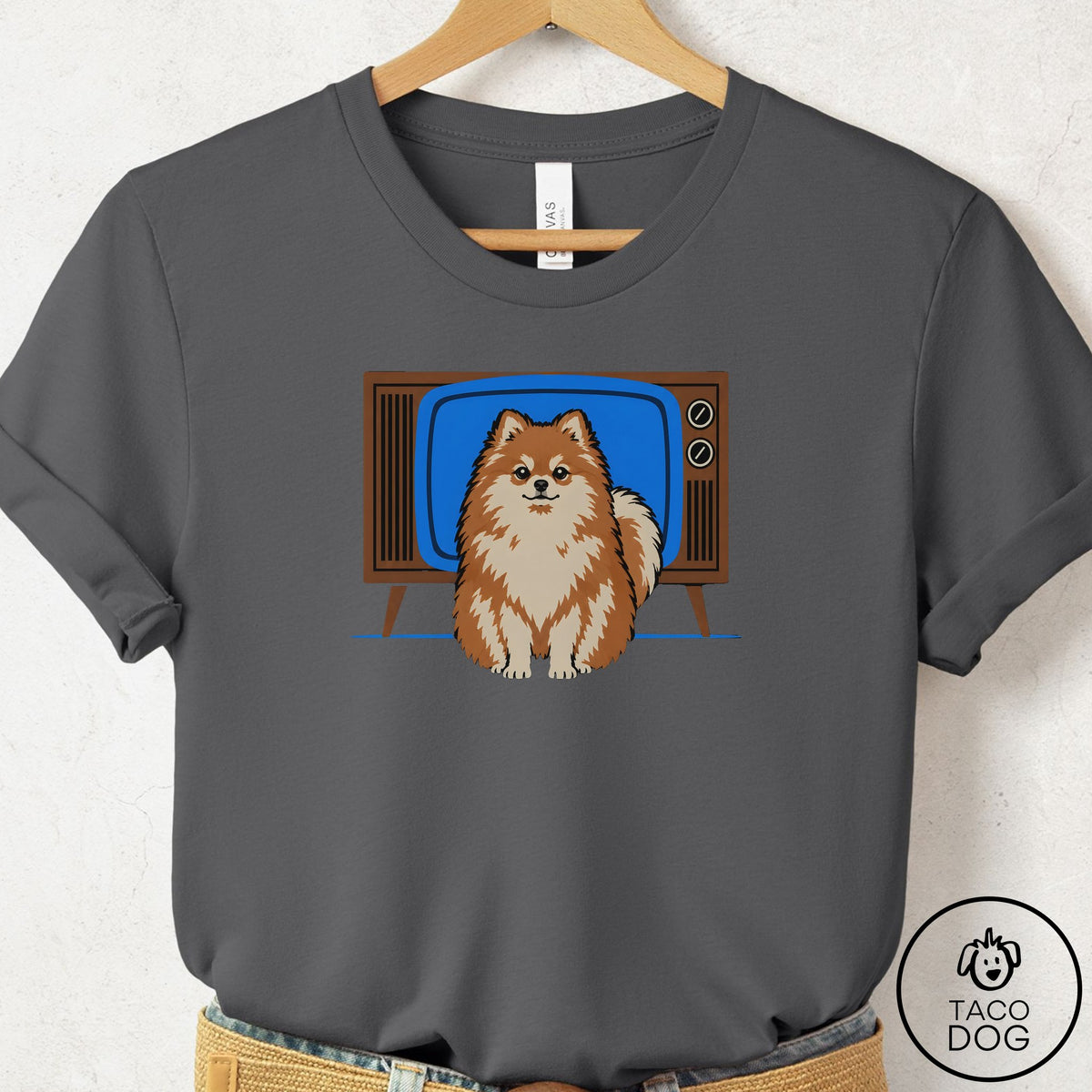 Pomeranian Program T-Shirt Asphalt Taco-Dog