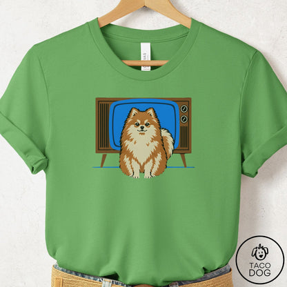 Pomeranian Program T-Shirt Leaf Taco-Dog