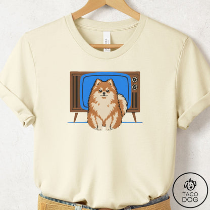 Pomeranian Program T-Shirt Natural Taco-Dog