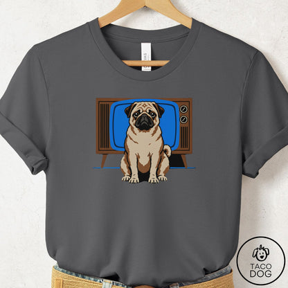Pug Program T-Shirt Asphalt Taco-Dog