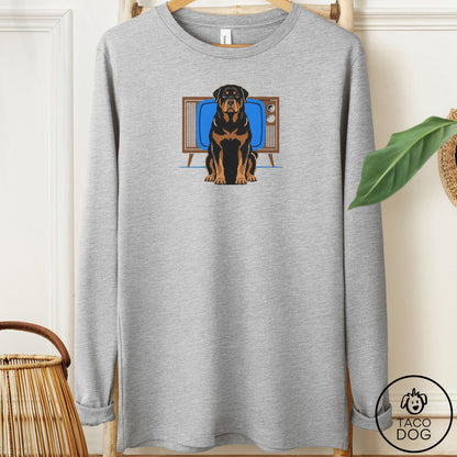 Rottweiler Program Long Sleeve Tee Athletic Heather Taco-Dog