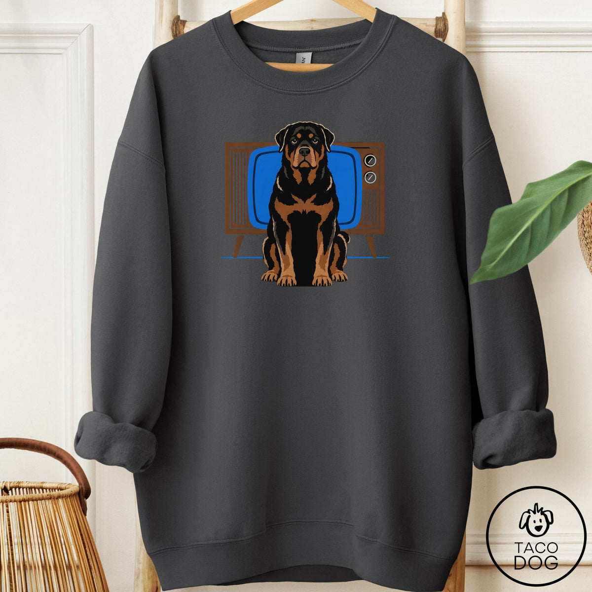 Rottweiler Program Sweatshirt Charcoal Taco-Dog
