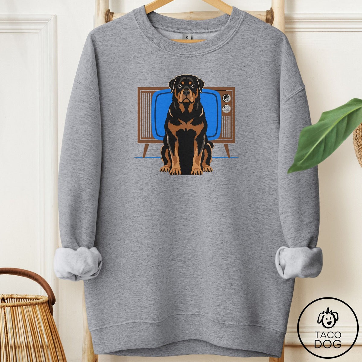 Rottweiler Program Sweatshirt Graphite Heather Taco-Dog