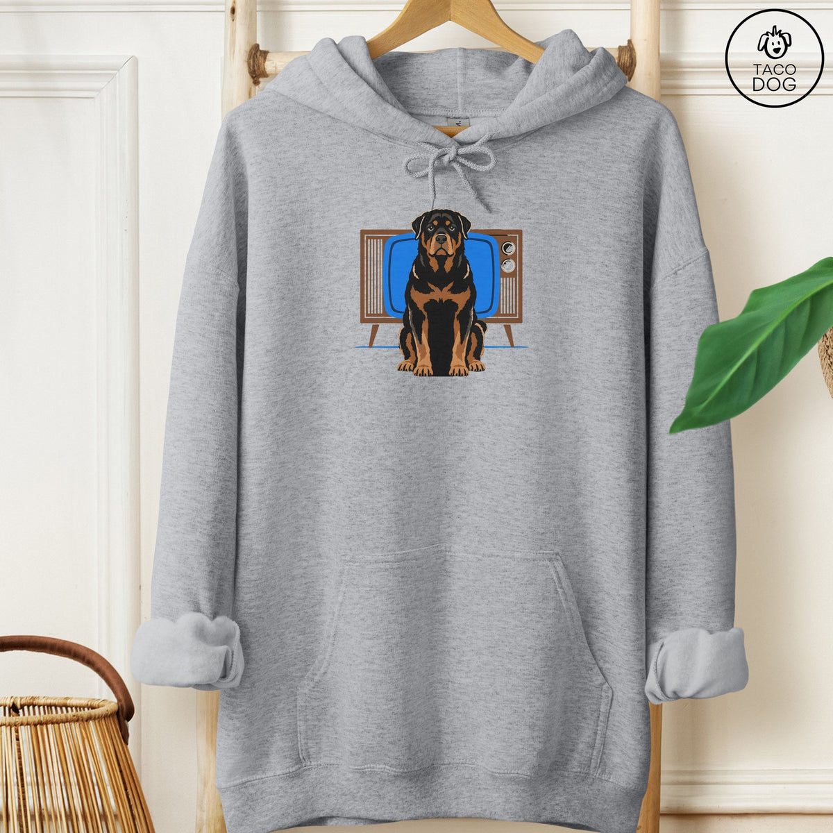 Rottweiler Program Hoodie Graphite Heather Taco-Dog
