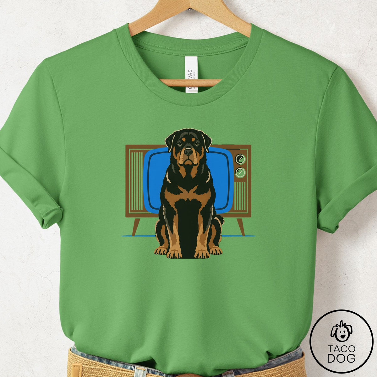 Rottweiler Program T-Shirt Leaf Taco-Dog