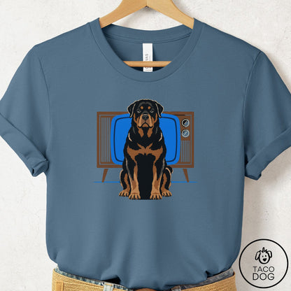 Rottweiler Program T-Shirt Steel Blue Taco-Dog