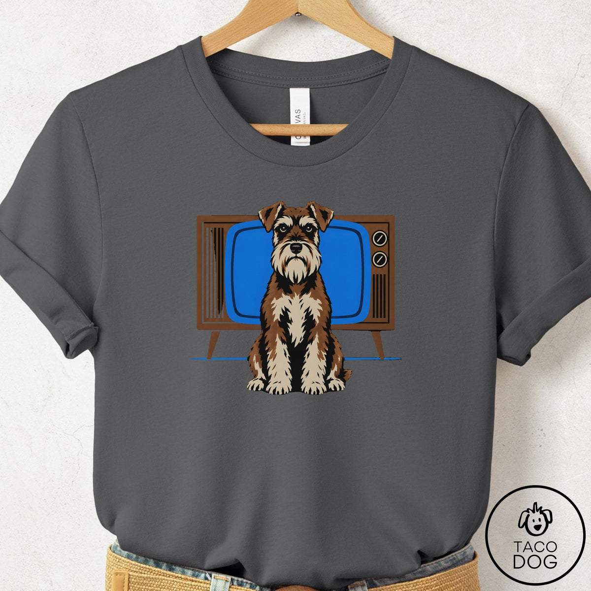 Schnauzer Program T-Shirt Asphalt Taco-Dog