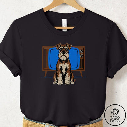 Schnauzer Program T-Shirt Black Taco-Dog