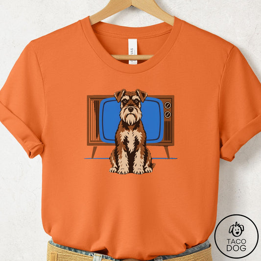 Schnauzer Program T-Shirt Burnt Orange Taco-Dog