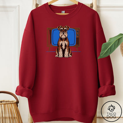 Schnauzer Program Sweatshirt Garnet Taco-Dog